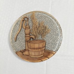 Lucite Waterpump Trivet 3D Vintage